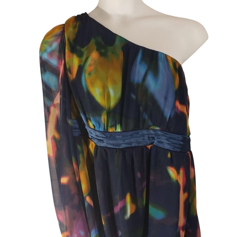 Torrid Multi-Color One Shoulder Dress